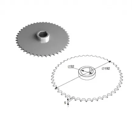 ДорХан Звездочка для вала 1.25" в сборе, DH25119