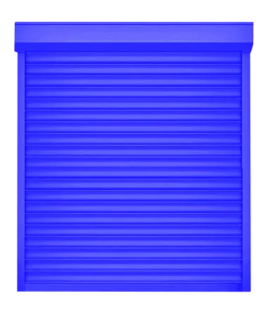 ДорХан Рольставни 2700х1400 цвета RAL 5005 (синий) взломостойкие с автоматикой