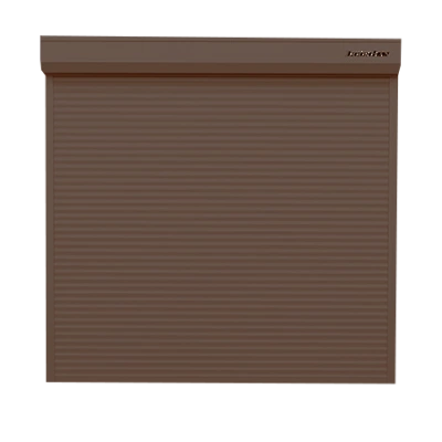 ДорХан Рольворота 2100х1300 цвета RAL 3000 (коричневый) взломостойкие с автоматикой