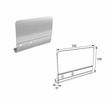 ДорХан Соединительная пластина 120мм для вертикальных направляющих левая, SPV-PT1L