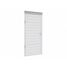 ДорХан Дверь DoorHan/880/2050/УЛЬТРА(B)/475/9003 доска/9003 доска/левая/с угловой рамой/серебро/ключ-ключ, DUB-880/475/9003/9003/N/L