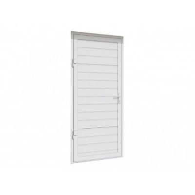 ДорХан Дверь DoorHan/880/2050/УЛЬТРА(B)/475/9003 доска/9003 доска/правая/с угловой рамой/серебро/ключ-ключ, DUB-880/475/9003/9003/N/R