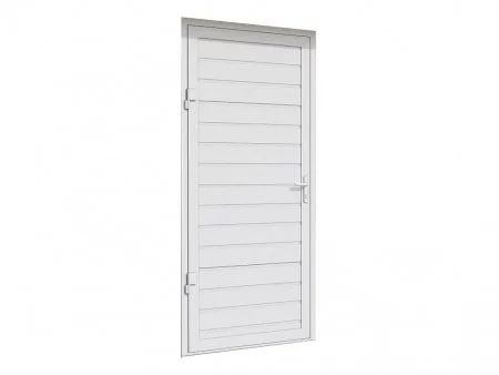 ДорХан Дверь DoorHan/880/2050/УЛЬТРА(B)/550/9003 доска/9003 доска/правая/с угловой рамой/серебро/ключ-ключ, DUB-880/550/9003/9003/N/R