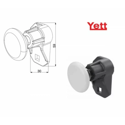 ДорХан Комплект держателя ролика бокового правый, 25570R/KT - Yett
