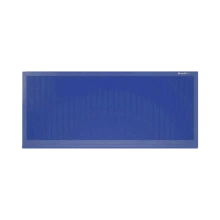 ДорХан Откатные ворота 3800х1900 цвета RAL 5005 (синий) с дизайном 'доска' без автоматики