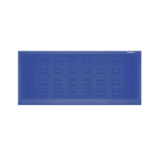 ДорХан Откатные ворота 4000х1300 цвета RAL 5005 (синий) с дизайном 'филенка' без автоматики