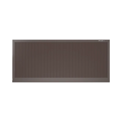 ДорХан Откатные ворота 4100х1500 цвета RAL 3000 (коричневый) с дизайном 'доска' без автоматики