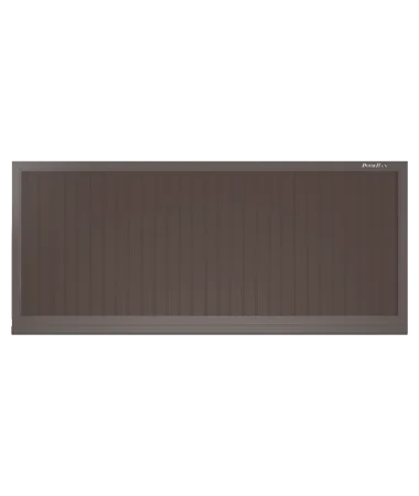 ДорХан Откатные ворота 2100х1900 цвета RAL 3000 (коричневый) с дизайном 'доска' без автоматики