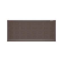 ДорХан Откатные ворота 4200х2000 цвета RAL 3000 (коричневый) с дизайном 'филенка' без автоматики