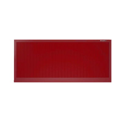 ДорХан Откатные ворота 4200х1300 цвета RAL 3000 (красный) с дизайном 'доска' без автоматики