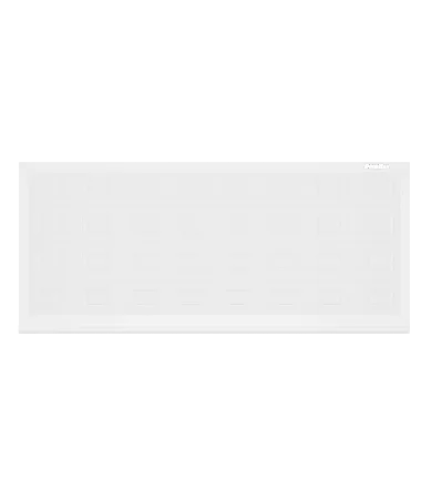 ДорХан Откатные ворота 3800х1500 цвета RAL 9003 (белый) с дизайном 'филенка' без автоматики