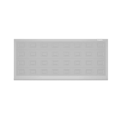 ДорХан Откатные ворота 2900х1500 цвета RAL 9006 (серебристый) с дизайном 'филенка' без автоматики