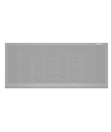 ДорХан Откатные ворота 4500х1400 цвета RAL 7004 (серый) с дизайном 'филенка' без автоматики