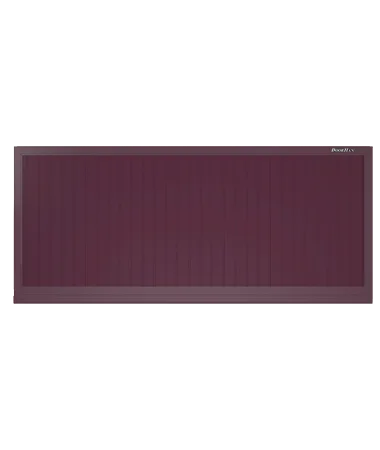 ДорХан Откатные ворота 4300х1000 цвета RAL 3005 (бордовый) с дизайном 'доска' без автоматики