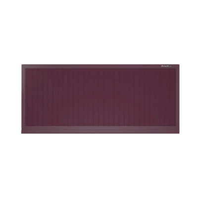 ДорХан Откатные ворота 3700х1800 цвета RAL 3005 (бордовый) с дизайном 'доска' без автоматики