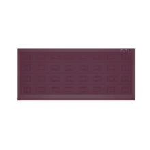 ДорХан Откатные ворота 3700х1100 цвета RAL 3005 (бордовый) с дизайном 'филенка' без автоматики