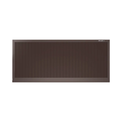 ДорХан Откатные ворота 2100х1300 цвета RAL 8017 (коричнево-красный) с дизайном 'доска' без автоматики