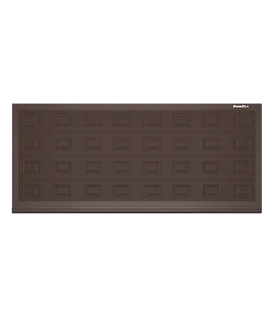 ДорХан Откатные ворота 4600х1500 цвета RAL 8017 (коричнево-красный) с дизайном 'филенка' без автоматики
