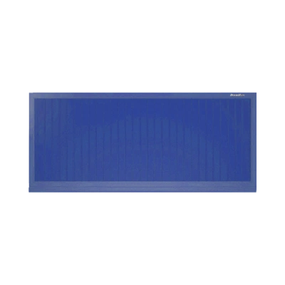 ДорХан Откатные ворота 2800х1200 цвета RAL 5005 (синий) с дизайном 'доска' с автоматикой