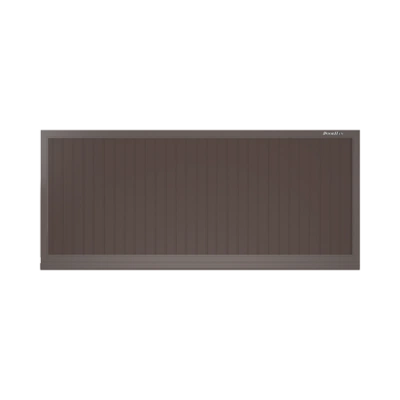 ДорХан Откатные ворота 3900х1700 цвета RAL 3000 (коричневый) с дизайном 'доска' с автоматикой