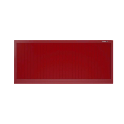 ДорХан Откатные ворота 3800х1200 цвета RAL 3000 (красный) с дизайном 'доска' с автоматикой