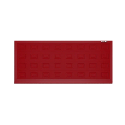 ДорХан Откатные ворота 2500х1200 цвета RAL 3000 (красный) с дизайном 'филенка' с автоматикой
