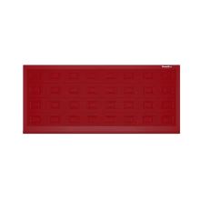 ДорХан Откатные ворота 2300х1600 цвета RAL 3000 (красный) с дизайном 'филенка' с автоматикой