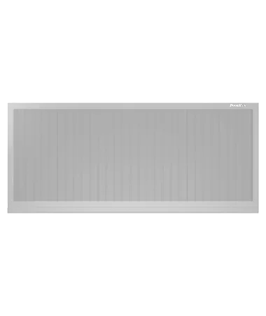 ДорХан Откатные ворота 4300х1200 цвета RAL 9006 (серебристый) с дизайном 'доска' с автоматикой