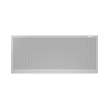 ДорХан Откатные ворота 4900х1700 цвета RAL 9006 (серебристый) с дизайном 'доска' с автоматикой