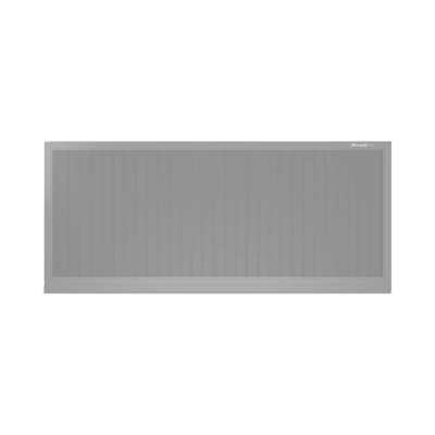 ДорХан Откатные ворота 2500х1100 цвета RAL 7004 (серый) с дизайном 'доска' с автоматикой