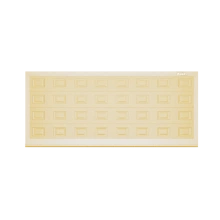 ДорХан Откатные ворота 2200х1300 цвета RAL 1014 (бежевый) с дизайном 'филенка' с автоматикой
