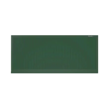ДорХан Откатные ворота 2200х1400 цвета RAL 6005 (зелёный) с дизайном 'доска' с автоматикой