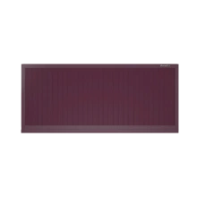 ДорХан Откатные ворота 2000х1900 цвета RAL 3005 (бордовый) с дизайном 'доска' с автоматикой