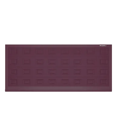 ДорХан Откатные ворота 4000х2000 цвета RAL 3005 (бордовый) с дизайном 'филенка' с автоматикой