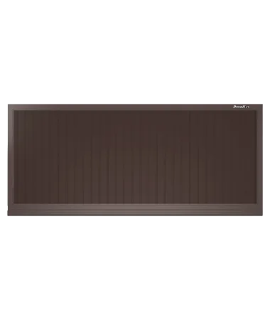 ДорХан Откатные ворота 2500х1800 цвета RAL 8017 (коричнево-красный) с дизайном 'доска' с автоматикой