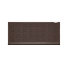 ДорХан Откатные ворота 4300х1100 цвета RAL 8017 (коричнево-красный) с дизайном 'филенка' с автоматикой