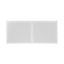 ДорХан Распашные ворота 2200х1200 цвета RAL 9003 (белый) с дизайном 'доска' без автоматики