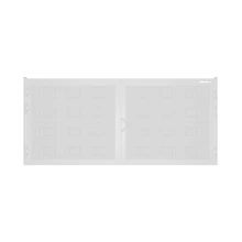 ДорХан Распашные ворота 4900х1500 цвета RAL 9003 (белый) с дизайном 'филенка' без автоматики
