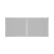 ДорХан Распашные ворота 5000х1300 цвета RAL 9006 (серебристый) с дизайном 'филенка' без автоматики