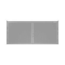 ДорХан Распашные ворота 5000х1400 цвета RAL 7004 (серый) с дизайном 'доска' без автоматики