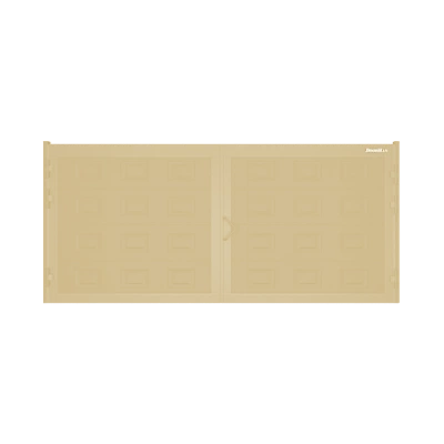 ДорХан Распашные ворота 3300х1800 цвета RAL 1014 (бежевый) с дизайном 'филенка' без автоматики