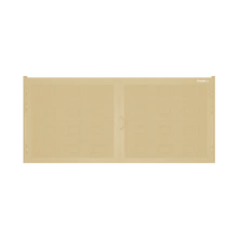 ДорХан Распашные ворота 4500х2000 цвета RAL 1014 (бежевый) с дизайном 'филенка' без автоматики