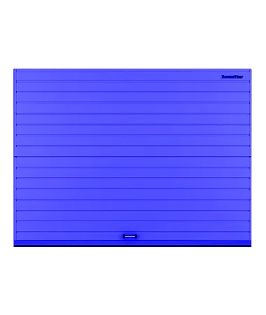 ДорХан Секционные ворота стальные 3000х2800 цвета RAL 5005 (синий) с дизайном 'доска' без автоматики