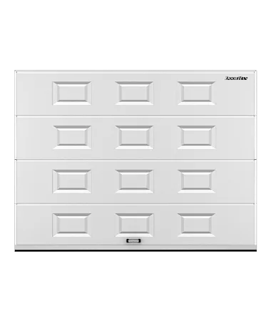 ДорХан Секционные ворота стальные 2800х2000 цвета RAL 9003 (белый) с дизайном 'филенка' без автоматики