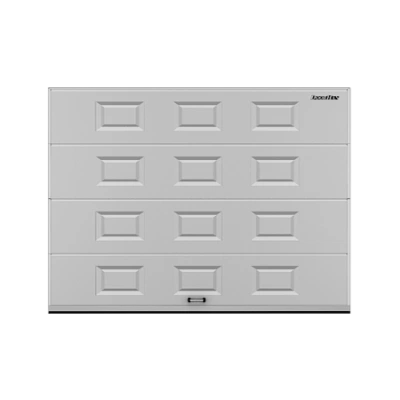 ДорХан Секционные ворота стальные 2200х2800 цвета RAL 9006 (серебристый) с дизайном 'филенка' без автоматики