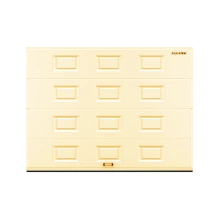 ДорХан Секционные ворота стальные 4300х2000 цвета RAL 1014 (бежевый) с дизайном 'филенка' без автоматики