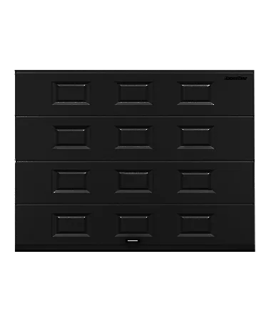 ДорХан Секционные ворота стальные 2000х2600 цвета RAL 7016 (антрацит) с дизайном 'филенка' без автоматики