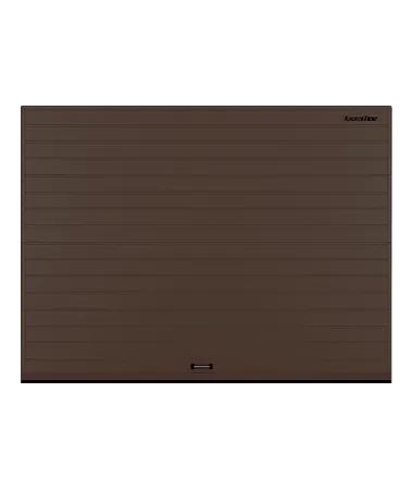 ДорХан Секционные ворота стальные 4600х2000 цвета RAL 8017 (коричнево-красный) с дизайном 'доска' без автоматики