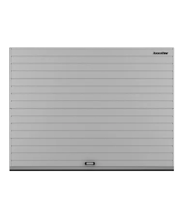 ДорХан Секционные ворота стальные 4700х3000 цвета RAL 7004 (серый) с дизайном 'доска' с автоматикой