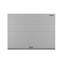 ДорХан Секционные ворота стальные 4600х2200 цвета RAL 7004 (серый) с дизайном 'доска' с автоматикой
